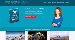 Desktop Screenshot of finishyourthesis.com