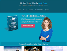 Tablet Screenshot of finishyourthesis.com